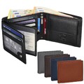 Leder Geldbörse Herren Portemonnaie RFID Querformat Geldbeutel Echtleder