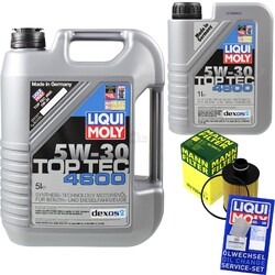 INSPEKTIONSKIT FILTER LIQUI MOLY ÖL 6L 5W-30 für Opel Corsa D Astra J Caravan