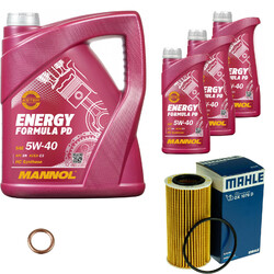 MAHLE Ölfilter 8 L MANNOL Energy Formula PD 5W-40 für VW Amarok 3.0 TDI