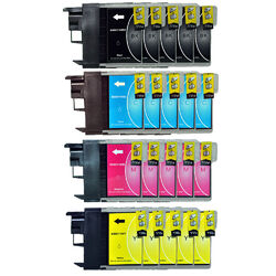 20 Druckerpatronen für Brother DCP-195C DCP-165C DCP-375CW MFC-250C LC980 LC1100