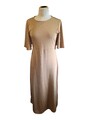 H&M Damen Goldenes Braunes Langes Kleid Maxikleid Gr. M 38 Elegant Abendkleid
