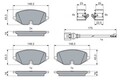BOSCH 0 986 460 072 Bremsbelagsatz, Scheibenbremse für AUDI,CUPRA,SEAT,SKODA,VW