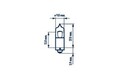 1x NARVA Rückleuchte Schlussleuchte Glühlampe H6W 12V 6W BAX9s 68161