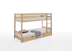 Etagenbett Lupo Buche massiv Bett Schlafzimmer 90x200cm mit Schublade