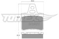 TOMEX Brakes Bremsbelagsatz Scheibenbremse TX 12-06 für XM CITROËN Y4 XANTIA Y3