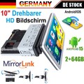 10.1" Zoll Android 15 Autoradio GPS NAVI CarPlay 1DIN Bluetooth USB WiFi 2+32GB