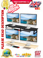 Aothia Large Dual Monitor Stand Riser - Holz Computer Schreibtisch Ständer mit Metall L