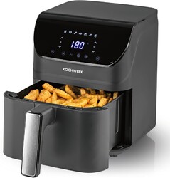 Airfryer  Heißluftfritteuse 4L in grau mit Touchscreen Rachs KOCHWERK