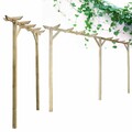 Garten Pergola Gartenlaube Holz Rosenbogen Rankgitter Rose Spalier Torbogen