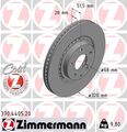2x ZIMMERMANN Bremsscheibe COAT Z 370.4405.20 für MAZDA GL GJ CX KF AWD SKYACTIV