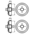 2X BOSCH 203mm BREMSTROMMELN HINTEN PASSEND FÜR FORD FIESTA FUSION MAZDA 2
