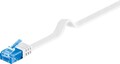 10x CAT 6a Netzwerkkabel Flachkabel; CAT FLAT 6a-0050 U/UTP WEISS 0.50m