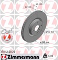 2x Bremsscheibe COAT Z ZIMMERMANN 370.4400.20 20 für FIAT MAZDA 124 MX ND Spider