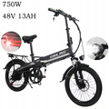 ORLMS S9 Zusammenklappbares Elektrofahrrad 48 V13 AH 750W 35KM 20 Zoll E-Cityrad