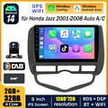 DAB+ 2+32G Android 14 AutoRadio RDS DSP BT GPS Navi Kam für Honda Jazz Fit 01-08