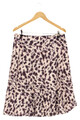 PETER HAHN A-Linienrock Gr. 42 Damen Tierdruck Baumwolle Seide Elegant