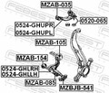 Querlenker vorne rechts 0524-GHUPR FEBEST für MAZDA 6 Stufenheck 6 Sport