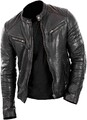 Herren Lammleder Häute Motorrad Mode Echtleder Klassische Biker Kleidung Jacke