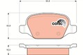 TRW Bremsbelagsatz Scheibenbremse COTEC GDB1396 für ALFA LANCIA FIAT 156 147 GT