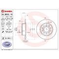 2x Bremsscheibe BREMBO 08.9502.11 passend für AUDI SEAT SKODA VW SKODA (SVW)