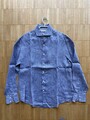 Brunello Cucinelli Hemd 100% Leinen Hellblau Größe M