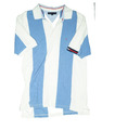 Tommy Hilfiger Herren Polo Shirt Hemd regular F Poloshirt XL weiß blau gestreift