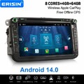 8" Android 14 Navi Carplay Autoradio Für VW Golf 5/6 Passat B6 Touran Skoda SEAT