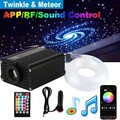 Auto RGBW LED 550 Sternenhimmel Meteor Star Lichtfaser Glasfaser Optik Kit