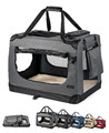 B-Ware: lionto Hundetransportbox Hundetasche Hundebox faltbar L Grau
