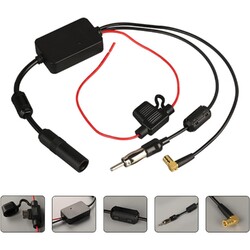 Uni 12-24V KFZ Auto Radio Antennenverstärker AM/FM Antenne Signal Verstärker