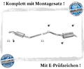 Auspuffanlage für VW T4 1.9 TD, 2.4 D Auspuff Endtopf Mitteltopf Montagesatz