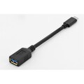 ASSMANN AK-300315-001-S USB 3.0 Adapterkabel Typ C auf A St/Bu 15cm schwarz