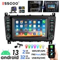 7" Für Mercedes C/CLC Klasse W203 W209 32G Android 13 Carplay Autoradio GPS Navi