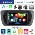 Für Seat Ibiza IV 6J 6P 2009-13 DVR 32G Android 14 Autoradio Carplay Navi RDS BT