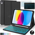 QWERTZ Tastatur mit Beleuchtete Für iPad Air 11 M3 / 11. Gen (A16)  2025 Hülle