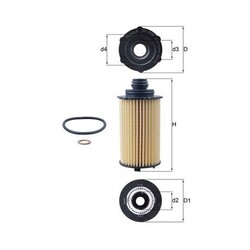 1x Ölfilter KNECHT OX 1310D passend für SSANGYONG