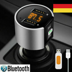 Bluetooth FM Transmitter Auto MP3 Player 2 USB Stick KFZ AUX Zigarettenanzünder