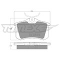 1x Bremsbelagsatz, Scheibenbremse TOMEX Brakes TX 10-781 passend für AUDI MG