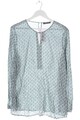 ESPRIT Hemd-Bluse Damen Bluse Gr. DE 40 weiß-türkis-schwarz Casual-Look