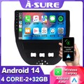10" Für Peugeot 107 Citroen C1 Toyota Aygo Carplay Android 14 32G Autoradio GPS