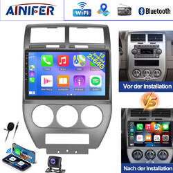 2+64GB CarPlay Android13 Radio Für Jeep Compass 2007-2010  GPS Navi BT Kamera
