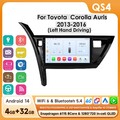 10.1"Android14 Autoradio Carplay GPS Navi DAB Für Toyota Corolla Auris 13-16 DSP