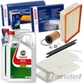 BOSCH FILTERSET+CASTROL 5W30 ÖL passend für NISSAN NV400 X62/B RENAULT MASTER 3
