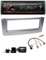 Pioneer Lenkrad USB DAB Bluetooth Autoradio für Fiat Grande Punto 2006-2010 grau