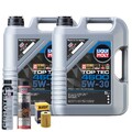 Motoröl 5W30 LIQUI MOLY Top Tec 4600 10L+HENGST Ölfilter +Spülung +Cera Tec