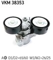 SKF VKM 38353 Spannrolle, Keilrippenriemen für Bmw
