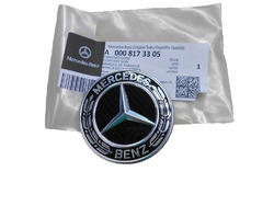 Mercedes-Benz Emblem Stern Motorhaube schwarz C-Klasse W204 S204 W212 W213 W205