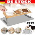 Futterstation Hunde Katzen 3er Futternapf Set Fressnapf Hundenapf Katzennapf DE