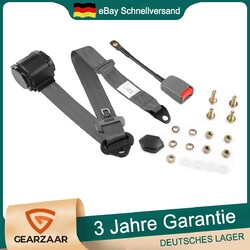 Auto Sicherheitsgurt 3 Punkt Anschnallgurt Dreipunktgurt 373cm Gurtpeitsche