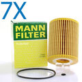 7x MANN-FILTER Ölfilter HU 6014/1 Z passend für BMW 1 X3 3 5 Touring F31 320 d